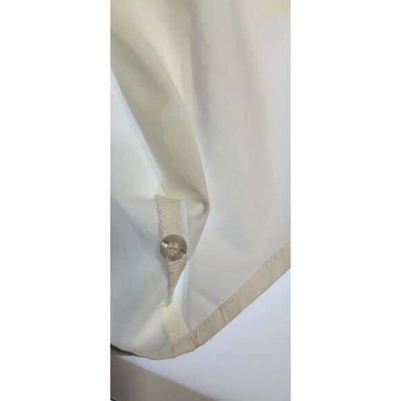 Lilly Pulitzer Women’s Beige Button Up Shirt Size 8 Long Sleeve 100% Cotton Blou - Picture 9 of 9
